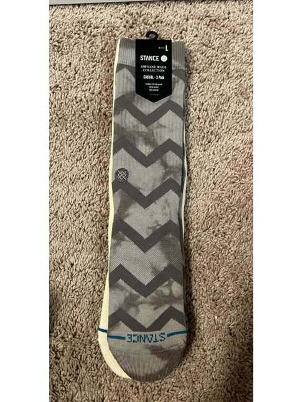 Stance Dwayne Wade Collection 2-pack crew socks size large